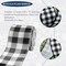Farmhouse Buffalo Plaid Ribbon Wired, Black White Gingham Fabric Ribbon Checkered Ribbons for Bow Wreath Supplies Gifts Wrapping DIY Crafts Party Home Decor Baby Shower Birthday, 2.5" x 10 Yards